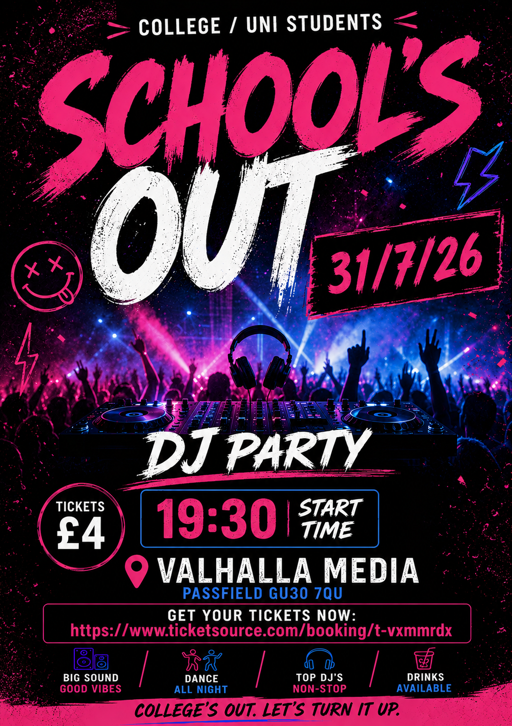 Schools Out for College and University Students